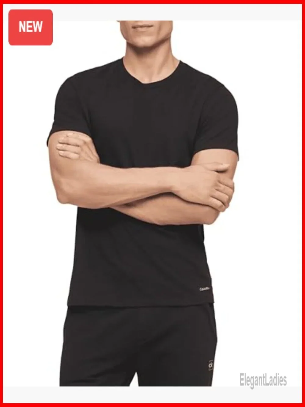 5-Pack Men's Cotton Undershirts Crewneck Short Sleeve Premium Comfort